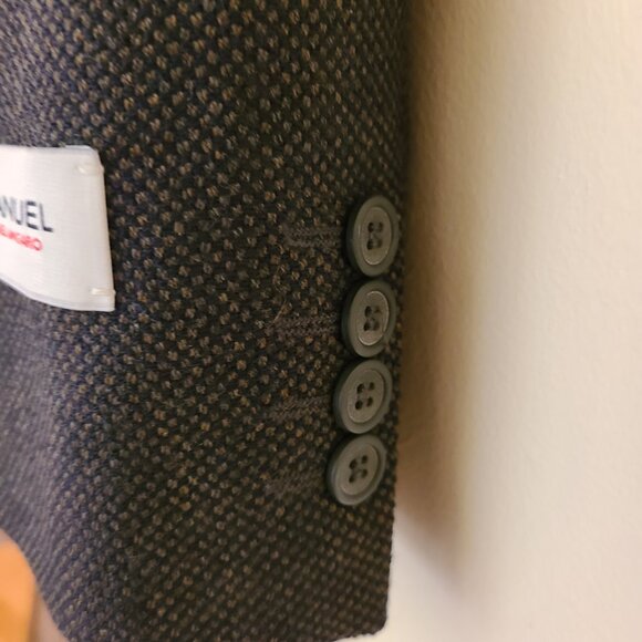 Emanuel Ungaro Wool Three Button Tweed Sport Coat /Jacket - 40R -NEW - Picture 10 of 12